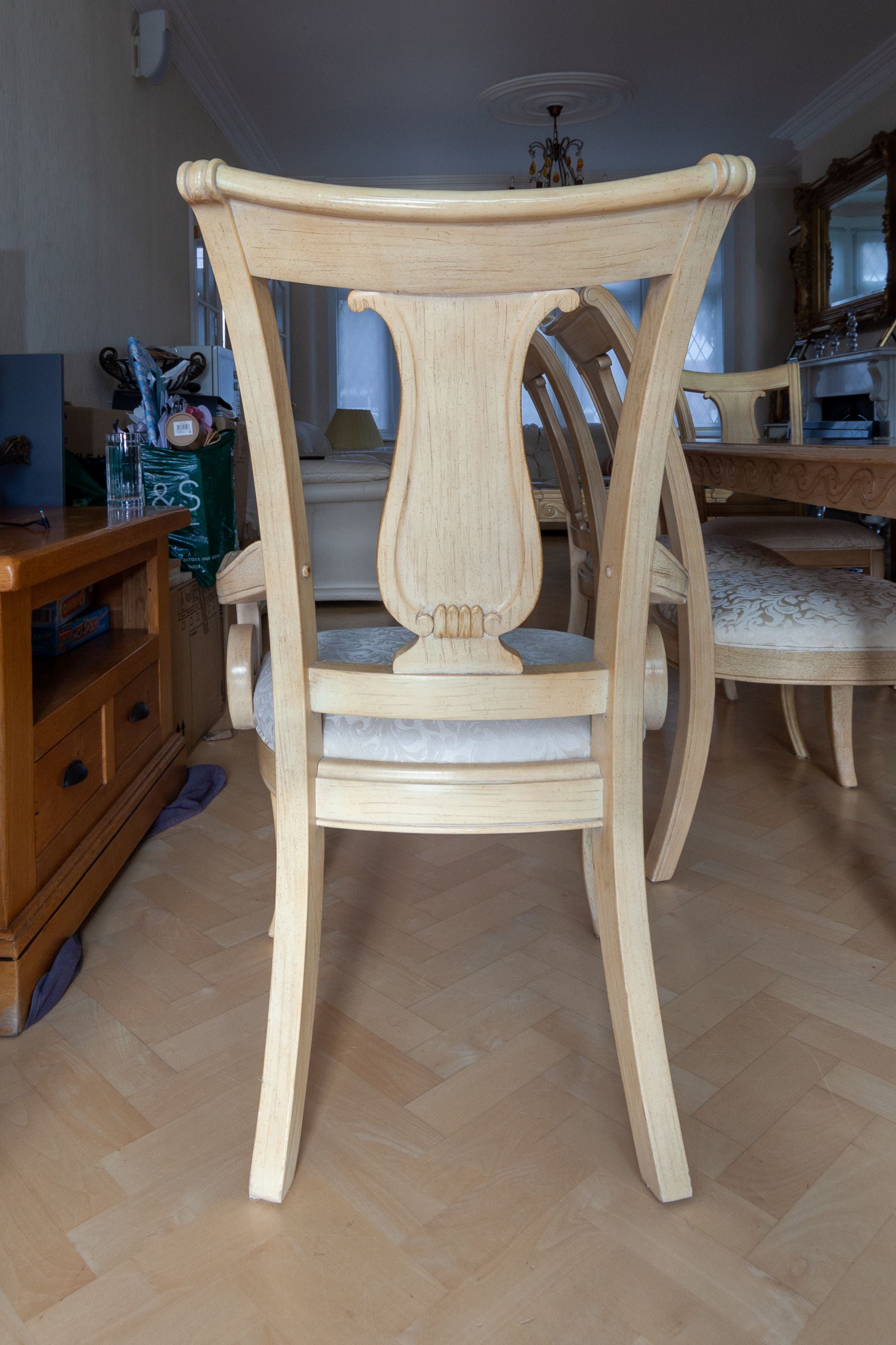 Used dining outlet table chairs