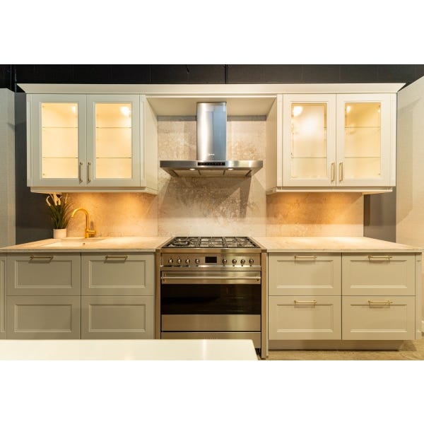 Nobilia Cascada Ex Display Kitchen, Smeg Appliances