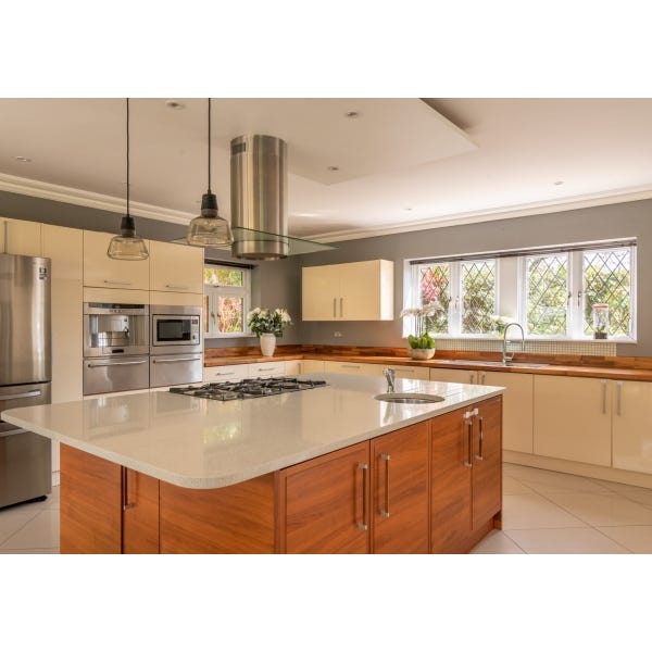 Large Used Magnet Gloss Kitchen, Neff Appliances