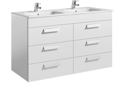 Roca Victoria Double Basin and  Debba 3 Drawer Cabinet