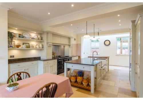 Approved Used Kitchen, Edwin Loxley/Charles Yorke Painted, Fisher & Paykel Fridge Freezer, Leicestershire