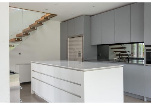 Approved Used Kitchen, Roundhouse Handleless, Mercury Range Oven, Gloucestershire