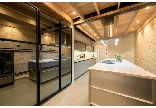 Doca Contemporary Used Kitchen, V-Zug Appliances & Quooker Tap, Essex