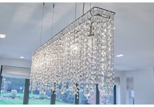 Used Masiero Crystal Suspension Light