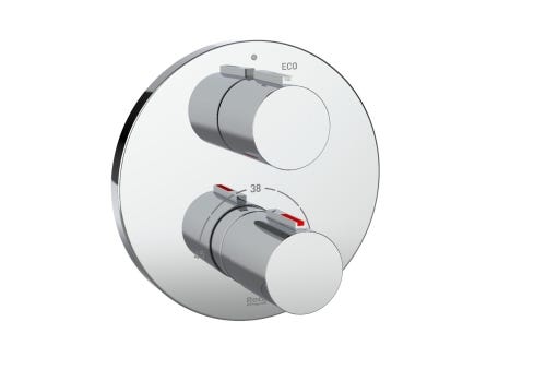 Roca Rainsense shower set with T-1000 Round Mixer