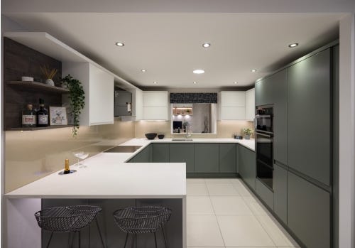Sheraton In Line Handleless Ex Display Kitchen 
