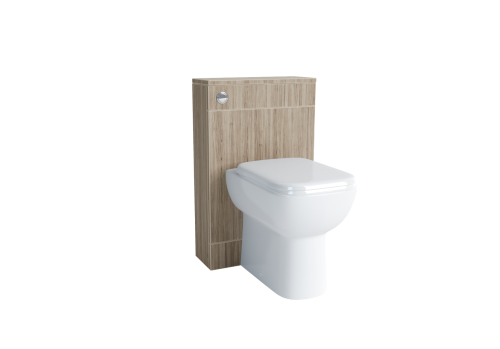 500mm WC Unit & Cistern Stone Ash