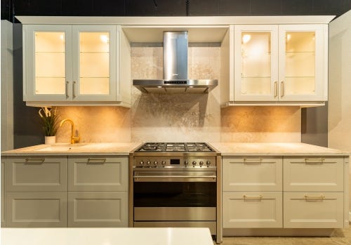 Nobilia Cascada Ex Display Kitchen, Smeg Appliances