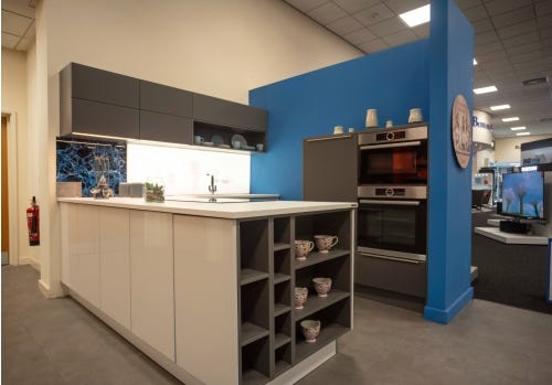 Nolte Glass Tech Ex Display Kitchen, Appliances