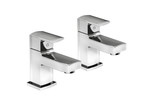Francis Manta Chrome Basin Tap Pair 