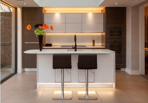 Stoneham Modern Ex Display Kitchen, Miele Appliances