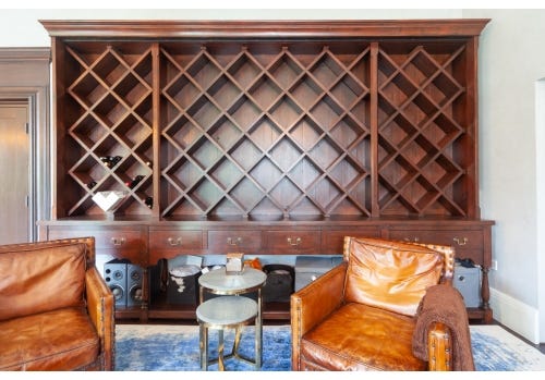 Large Used Georgian Style Dresser with Wine Storage