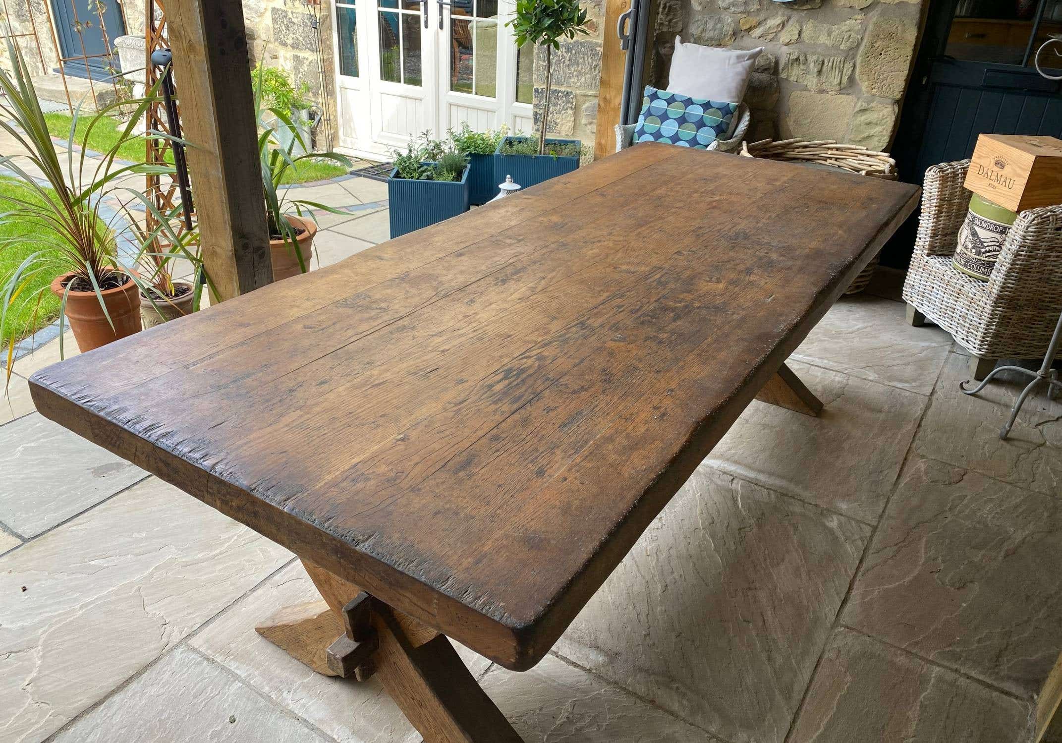 Used solid oak table and chairs for sale sales