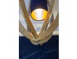 Used Porta Romana Miro Ceiling Light With Silk Shade 